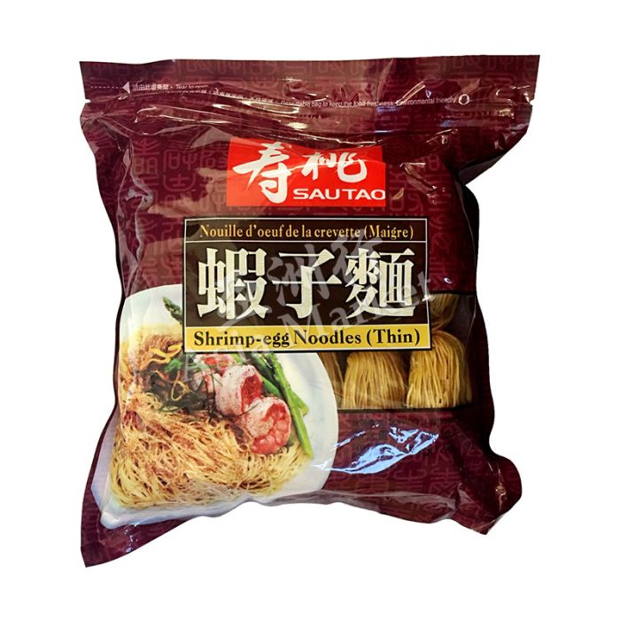 Sau Tao Shrimp-Eggs Noodles (Thin) 454g