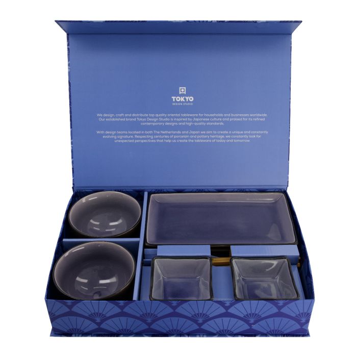 TOKYO- Glassy Blue Giftset 8pcs (16272) 