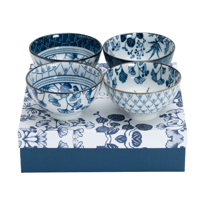 TOKYO- Flora Japonica Rice Bowl Giftset 4pcs 12x6cm 300ml (16700)