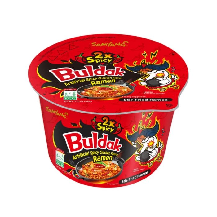 SAMYANG 2x Spicy Buldak Bowl Noodle 105g