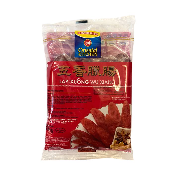 FRESH ORIENTAL KITCHEN Wu Xiang Chinese Sausage With Spices 万兴五香腊肠 500g