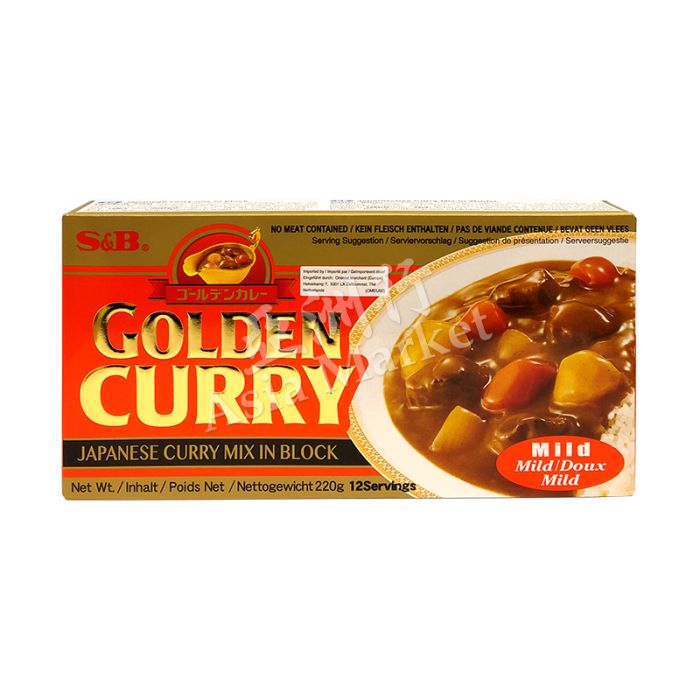 S&B Golden Curry Sauce Mix Mild 220g