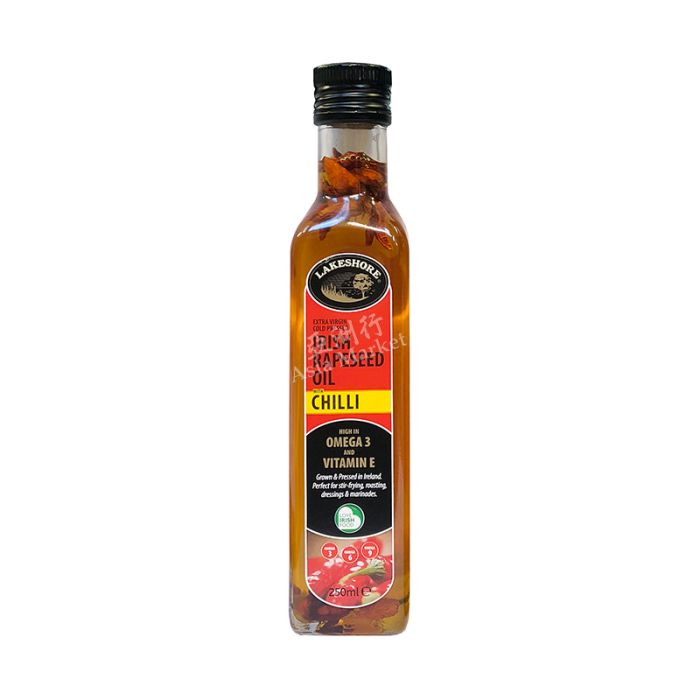 Lakeshore Extra Virgin Cold Pressed Irish Rapeseed Oil With Chilli 250ml