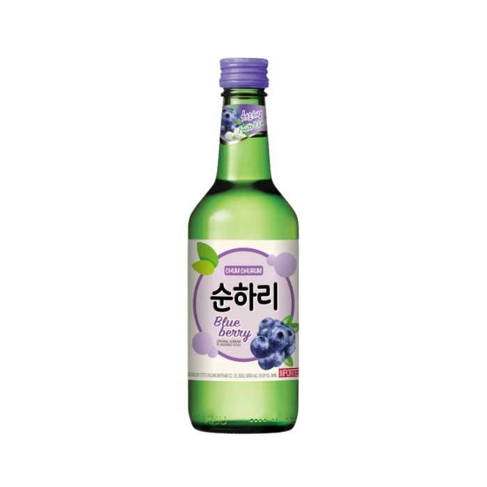 LOTTE CHUM CHURUM  Korean Soju (Alc 12%) (Blueberry Flavour) 360ml