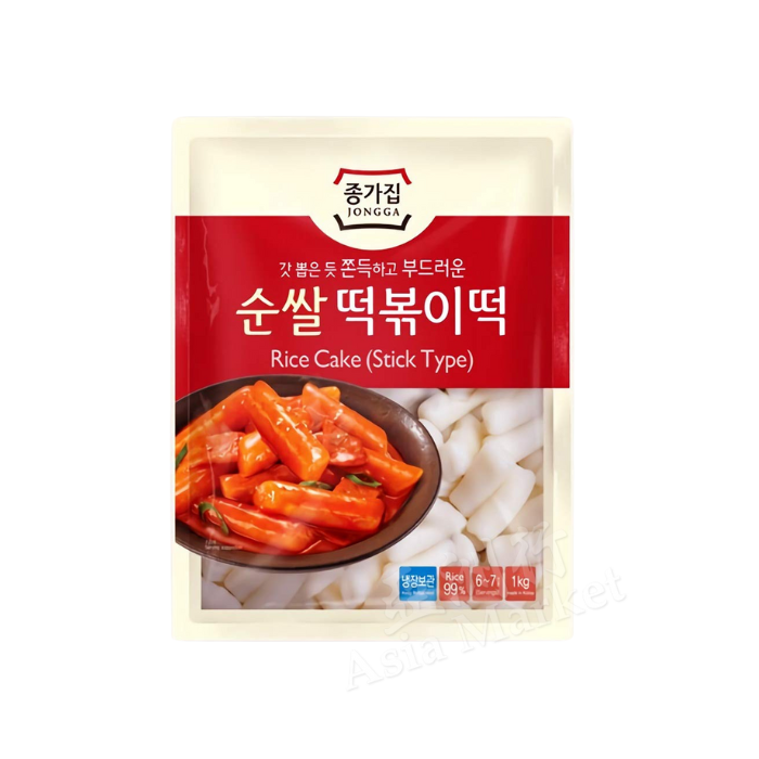 FRESH JONGGA Korean Rice Cake Tubular (Sticks) 500g