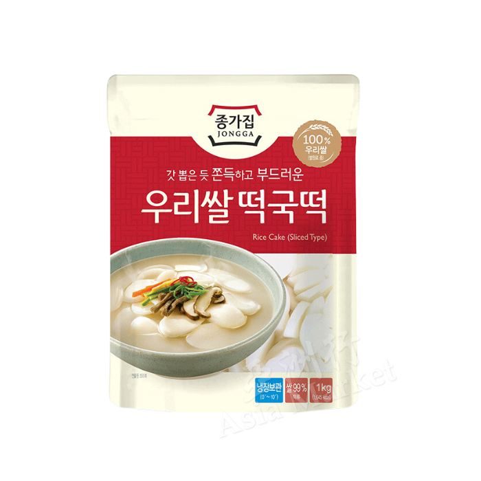 FRESH JONGGA Korean Rice Cake (Sliced) 500g