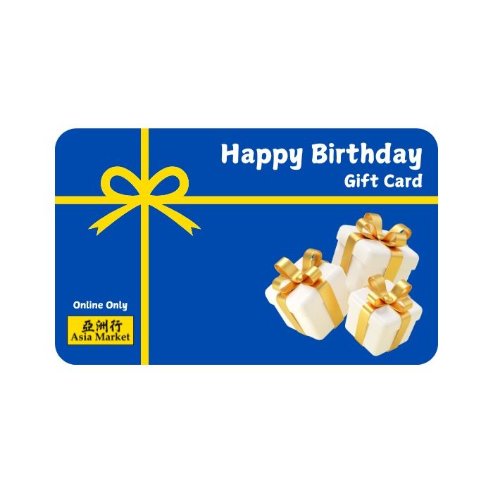 Asia Market Happy Birthday Gift Card