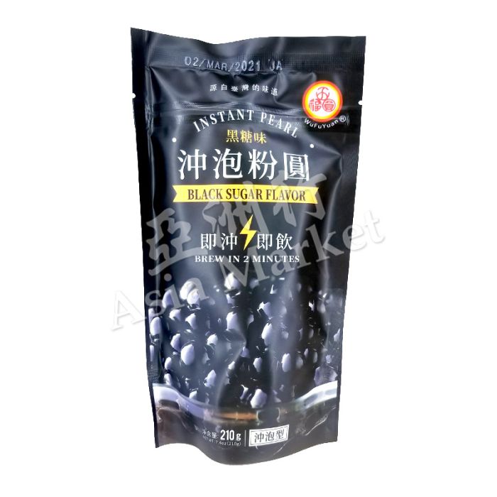 WuFuYuan 五福园 珍珠粉圆 黑糖味 210g