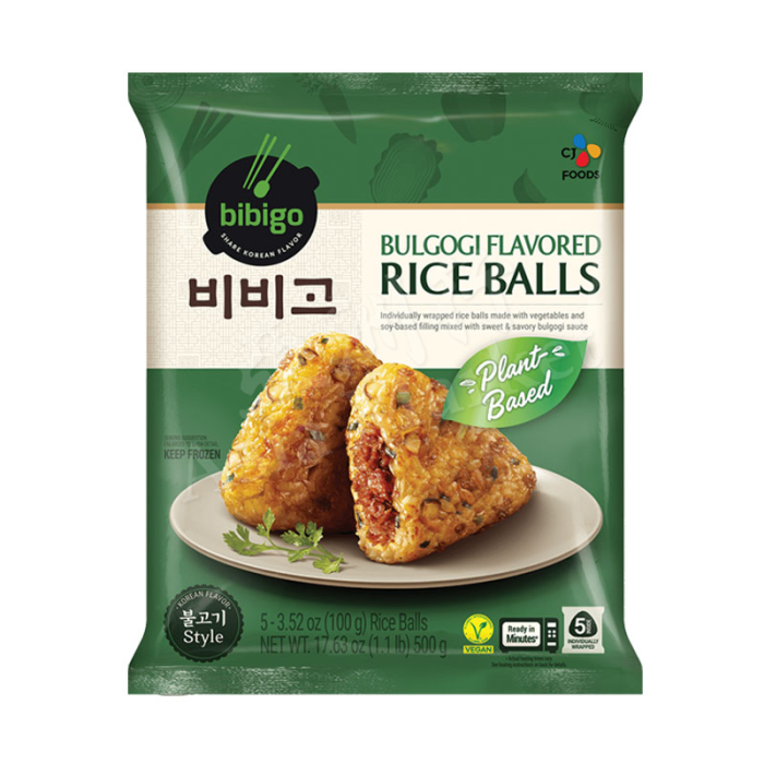 CJ BIBIGO PlANTABLE Bulgogi Rice ball 500g