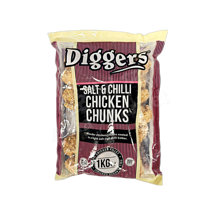 [FROZEN] DIGGERS - Salt & Chilli Chicken Chunks 1kg