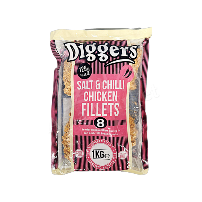 [FROZEN] DIGGERS - Salt & Chilli Chicken Fillets 1kg