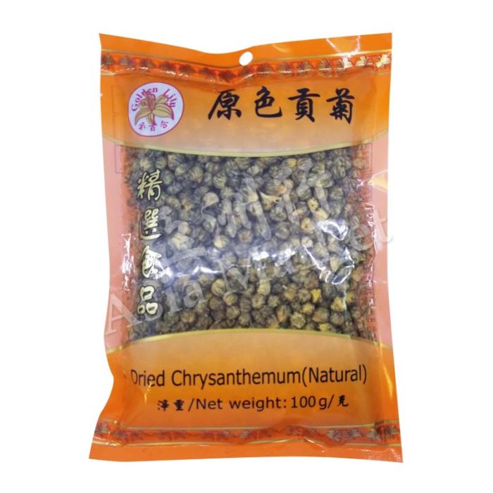 GOLDEN LILY Dried Chrysanthemum (Natural) 金百合 原色贡菊 100g