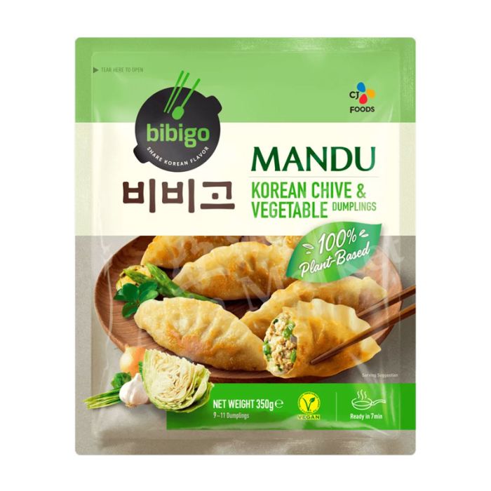 [FROZEN] CJ BIBIGO - Mandu Korean Chive & Vegetable Dumplings 350g