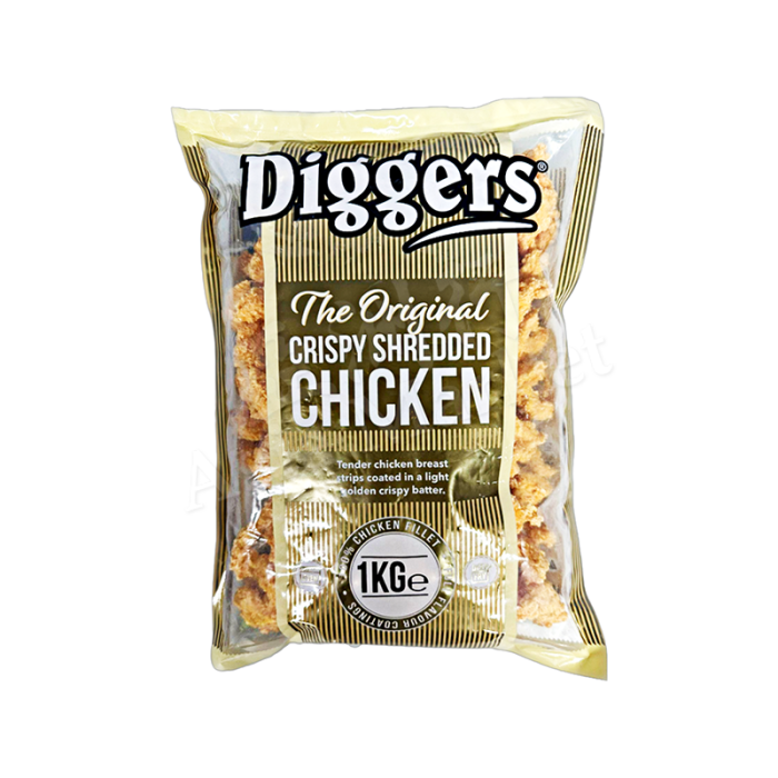 [FROZEN] DIGGERS  Crispy Shredded Chicken 1kg