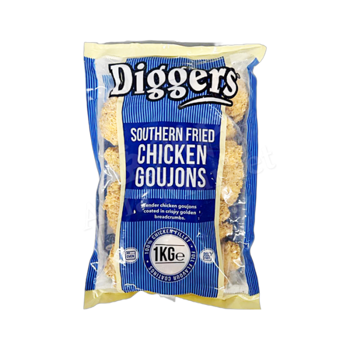 [FROZEN] DIGGERS -  Southern Fried Chicken Goujons 1kg