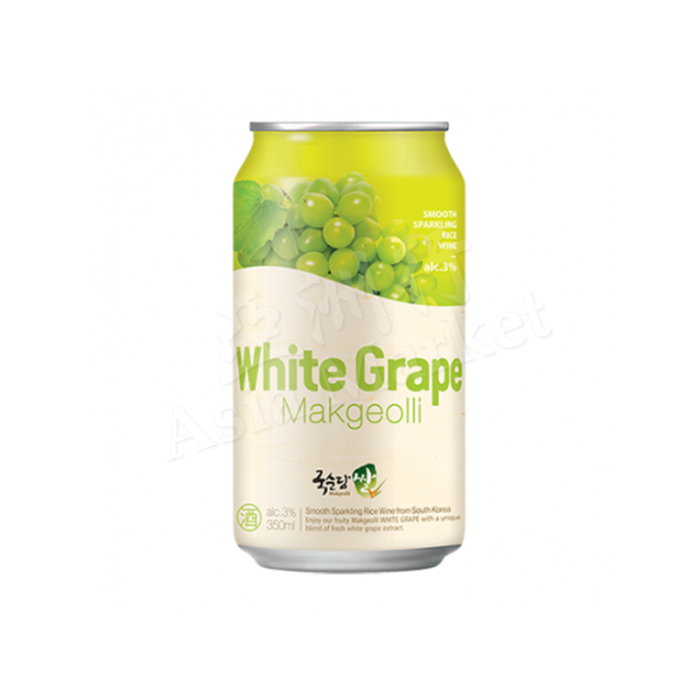 KOOK SOON DANG - Rice Makgeolli White Grape Flavour (Smooth Sparkling Rice Beer) (Alc. 3%) 350ml