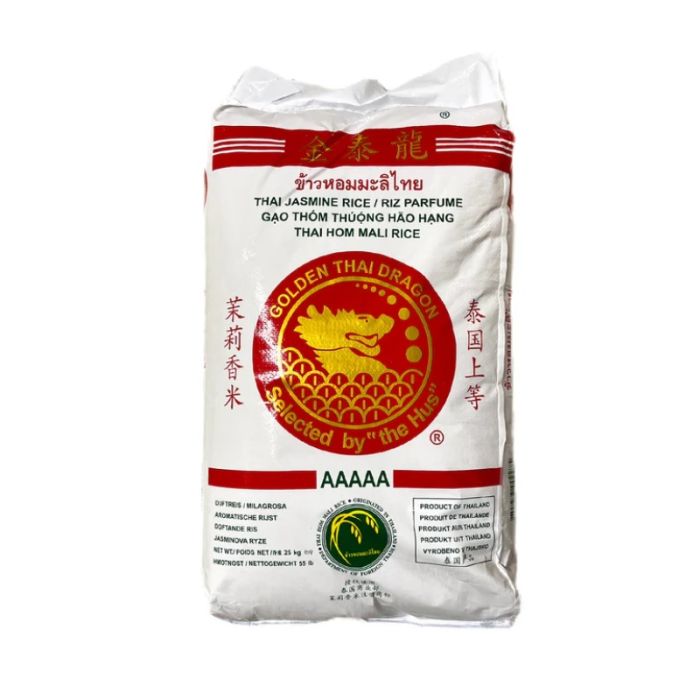 GOLDEN THAI DRAGON Thai Jasmine Rice 25kg