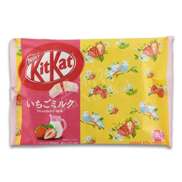 Nestle KitKat Biscuit chocolate Strawberry Milk mini 11