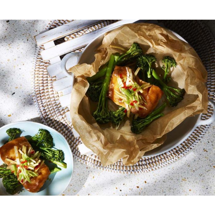 Lizzie Mabbott’s Ginger Salmon with Oyster Sauce and Broccoli Ingredients