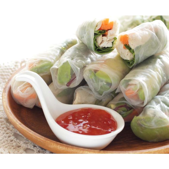 Asian Green Salad and Chicken Rice Roll Ingredients