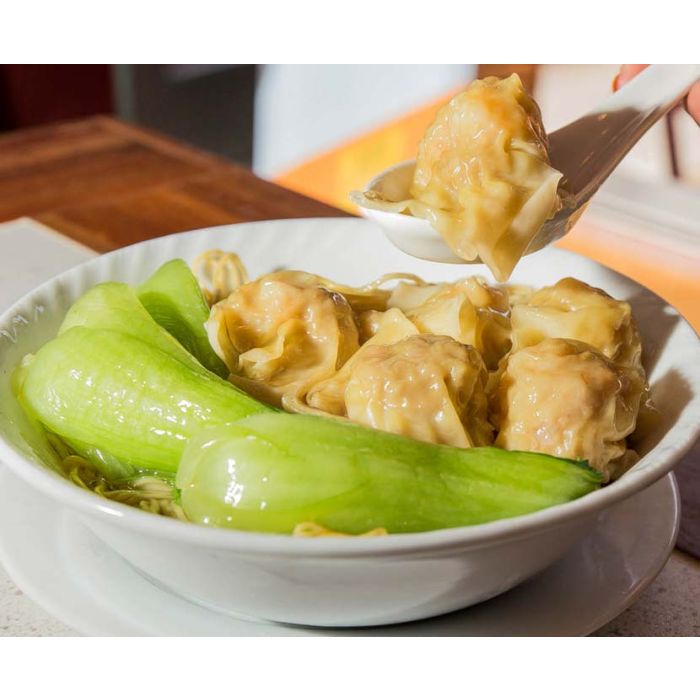 Wonton Soup Recipe with Green Pak Choi