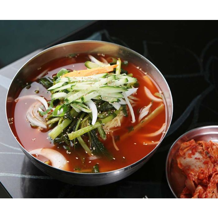 Bibim-naengmyeon with Yeolmu Kimchi