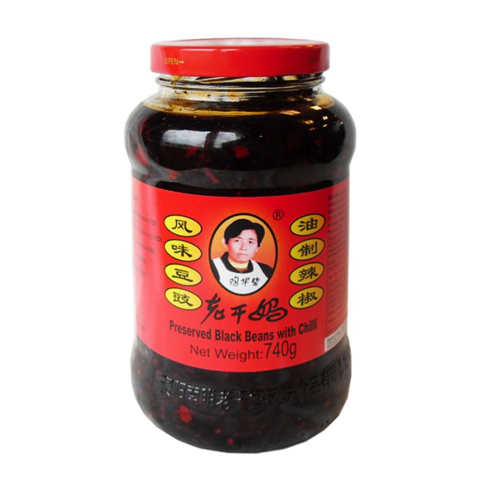 LAO GAN MA Preserved Black Beans in Chilli Oil 740g