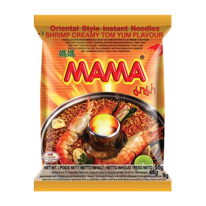 MAMA Tom Yum Shrimp Cream Soup Flavour Instant Noodle 55g