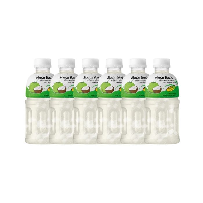 [PACK OF 6] MOGU MOGU Coconut Flavoured Drink With Nata De Coco 320ml 