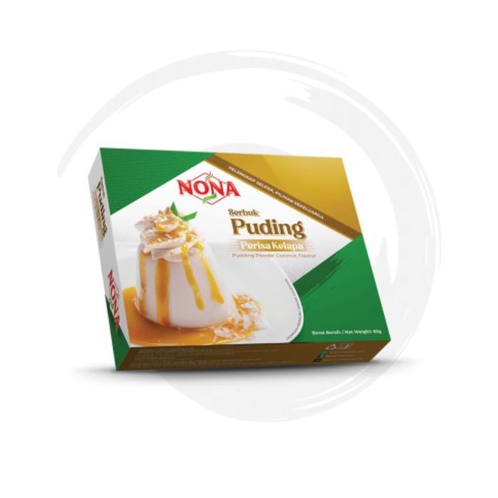 NONA  Serbuk Puding Perisa Kelapa Pudding Powder Coconut Flavour 85g