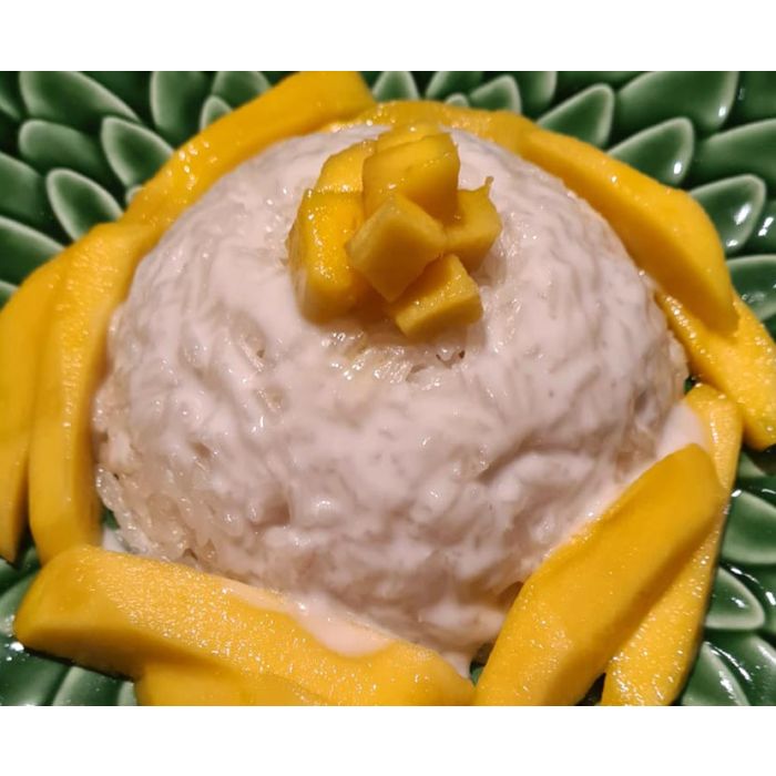 Thai Mango and Coconut Sticky Rice Dessert Ingredients