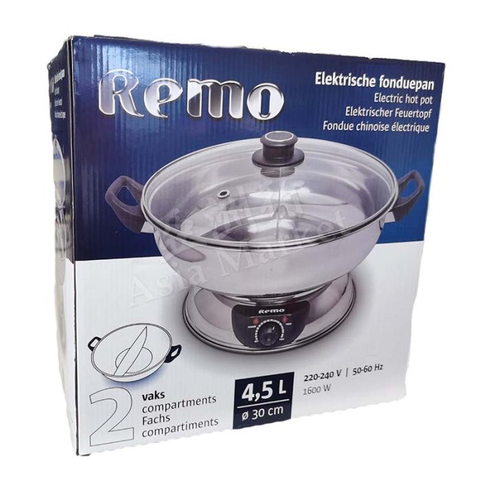 REMO Electric 2 Compartments Hot Pot