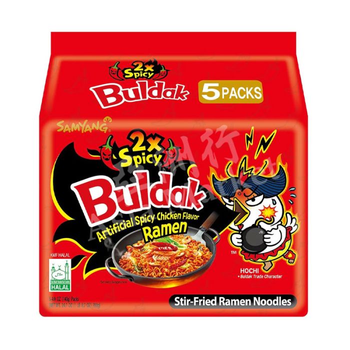 [PACK OF 5] SAMYANG - Buldak 2x Spicy Hot Chicken Ramen 140g (5 Packs)