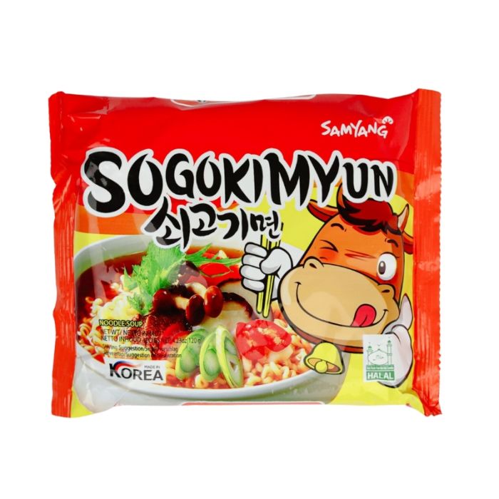 SAMYANG Sogokimyun (Hot Beef Soup) Instant Noodle 120g