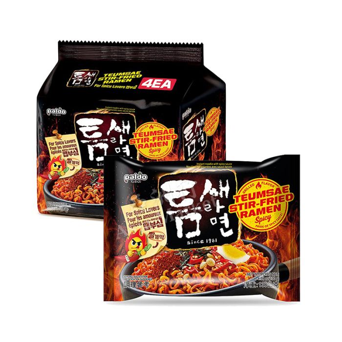 Paldo Teumsae StirFried Ramen Spicy 4 packs