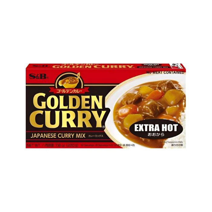 S&B Golden Curry Extra Hot 220g