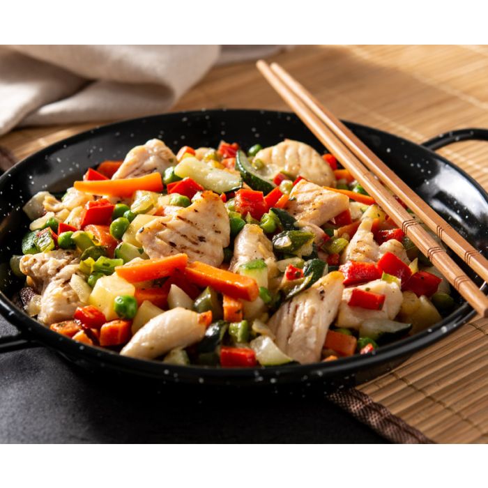 Stir Fried Chicken with Vegetable Ingredients 