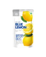 ice ade blue lemon pouch drink side view