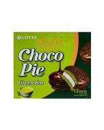 LOTTE - Choco Pie Green Tea  (28g x 12Packs) 336g