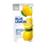 ice ade blue lemon pouch drink side view