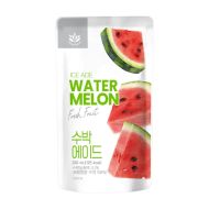 ice ade watermelon korean pouch drink side view