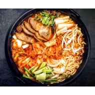 (Easy Fusion) Pork Kimchi Jjigae With Noodles Ingredients