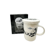 EMRO Panda Teacup with Filter 9.5cm