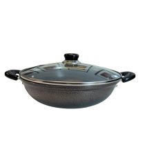 Aluminium Casserole Pan With Lid (Jeongol Naembi) D-280MM