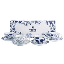 TOKYO- Flora Japonica Cup and Saucer Set 8pcs 100ml (17456)