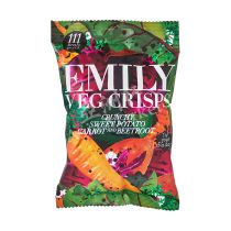 Emily Veg Crisps Crunchy Sweet Potato, Carrot & Beetroot 23g