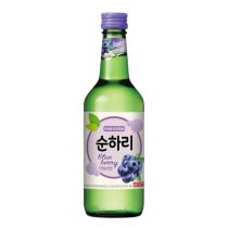 LOTTE CHUM CHURUM  Korean Soju (Alc 12%) (Blueberry Flavour) 360ml