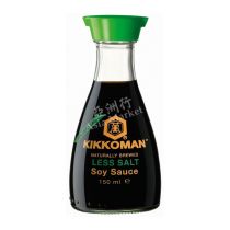 KIKKOMAN Naturally Brewed Less Salt Soy Sauce 150ml