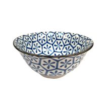 Blue and White Ceramics Bowl (Pattern 1)