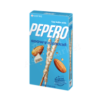 LOTTE -Pepero Snowy Almond Stick 40X32g (wholesale only) 